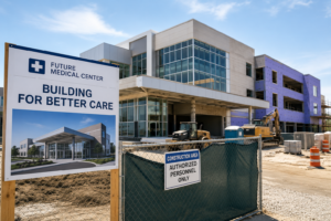 picture of a new medical facility under construction