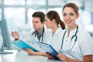 nurse staff stock photo